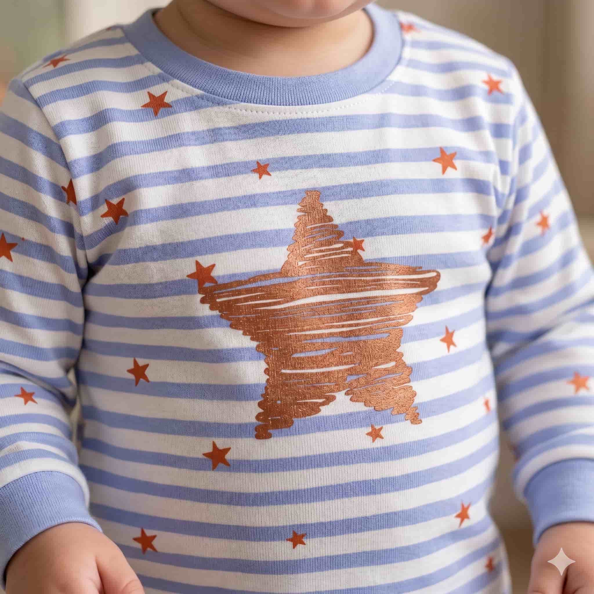 Cosmic Charm Baby Boys Full Sleeves Set - Blue