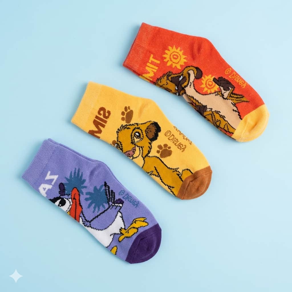 Lion King Summer socks (Pack of 3)