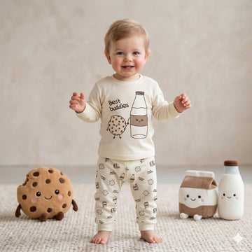 Sweet Buddies Baby Boys Full Sleeves Set - Cream