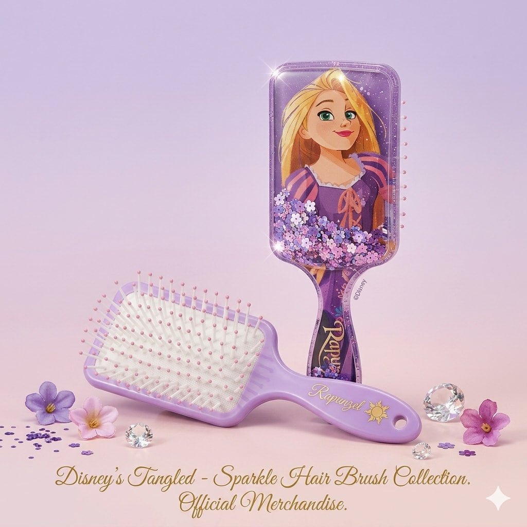 Tangled Sparkle Hair Brush - Purple