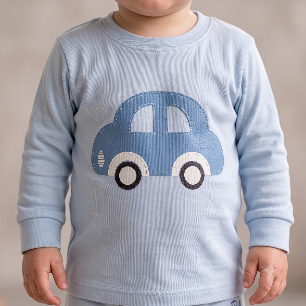 Little Cruiser Baby Boys Full Sleeves Pajama Set – Sky Blue