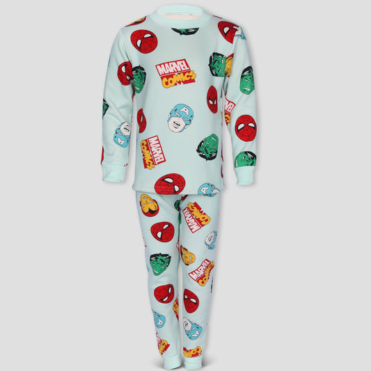 Marvel Comics Boys Fleece Pajama Set - Blue