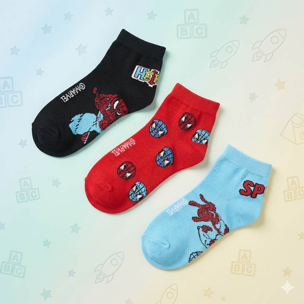 Spider Man Summer socks (Pack of 3)