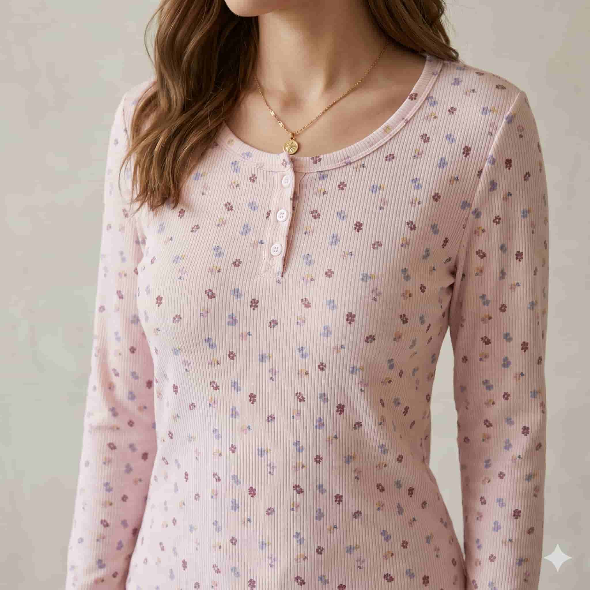 Spring Bloom Women Full Sleeves Pajama Set - Pink