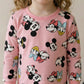 Mickey Mouse Girls Full Sleeves Pajama Sets - Pink