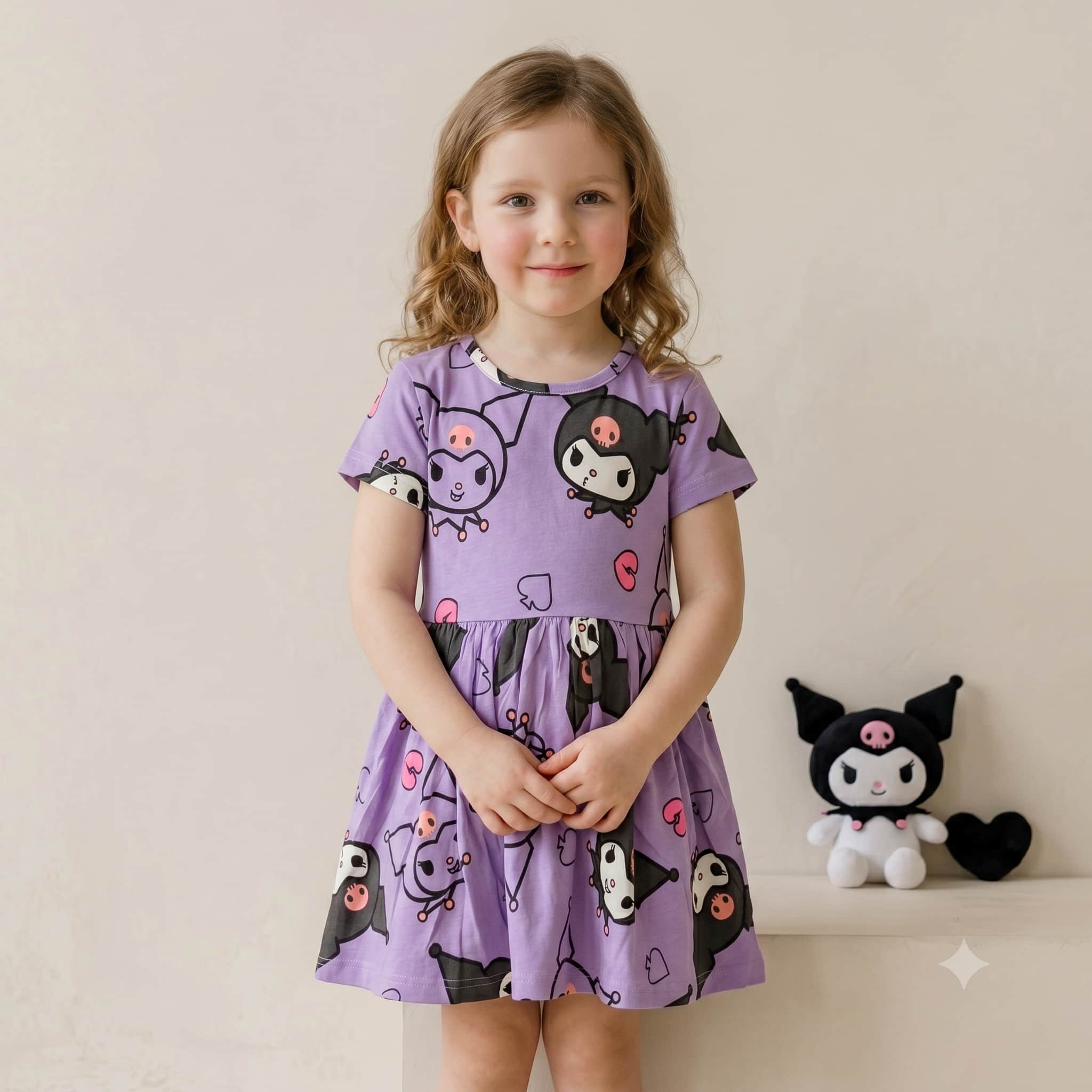 Kuromi Magic Girls Frock - Purple