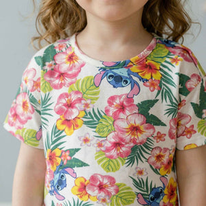 Stitch Tropical Girls Short Set - Multicolor