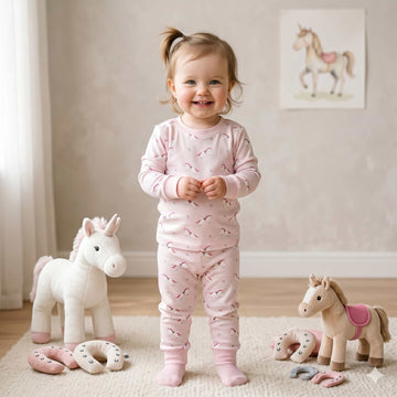 Unicorn Dreams Baby Girls Full Sleeves set - Pink