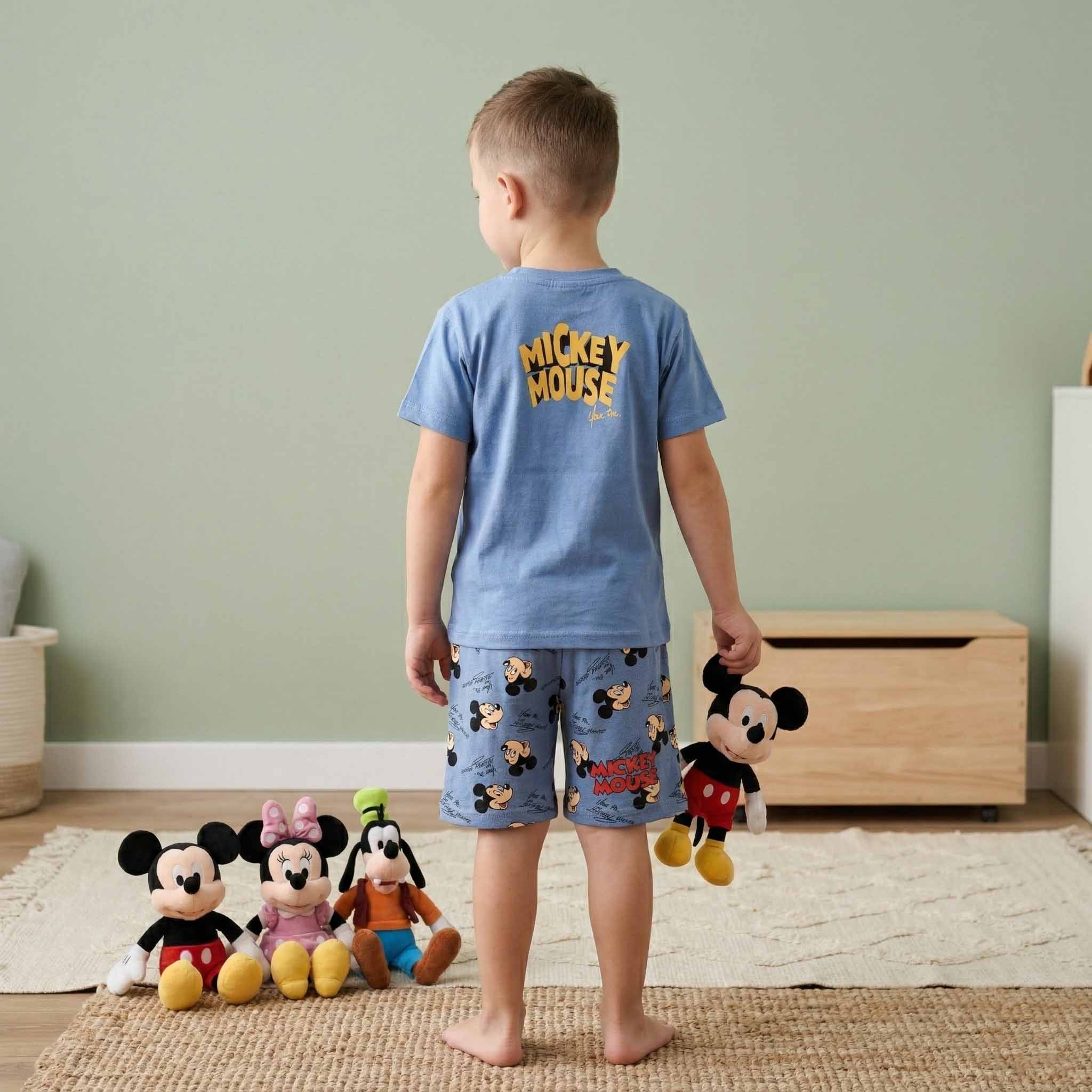 Mickey Mouse Boys Short Set - Blue