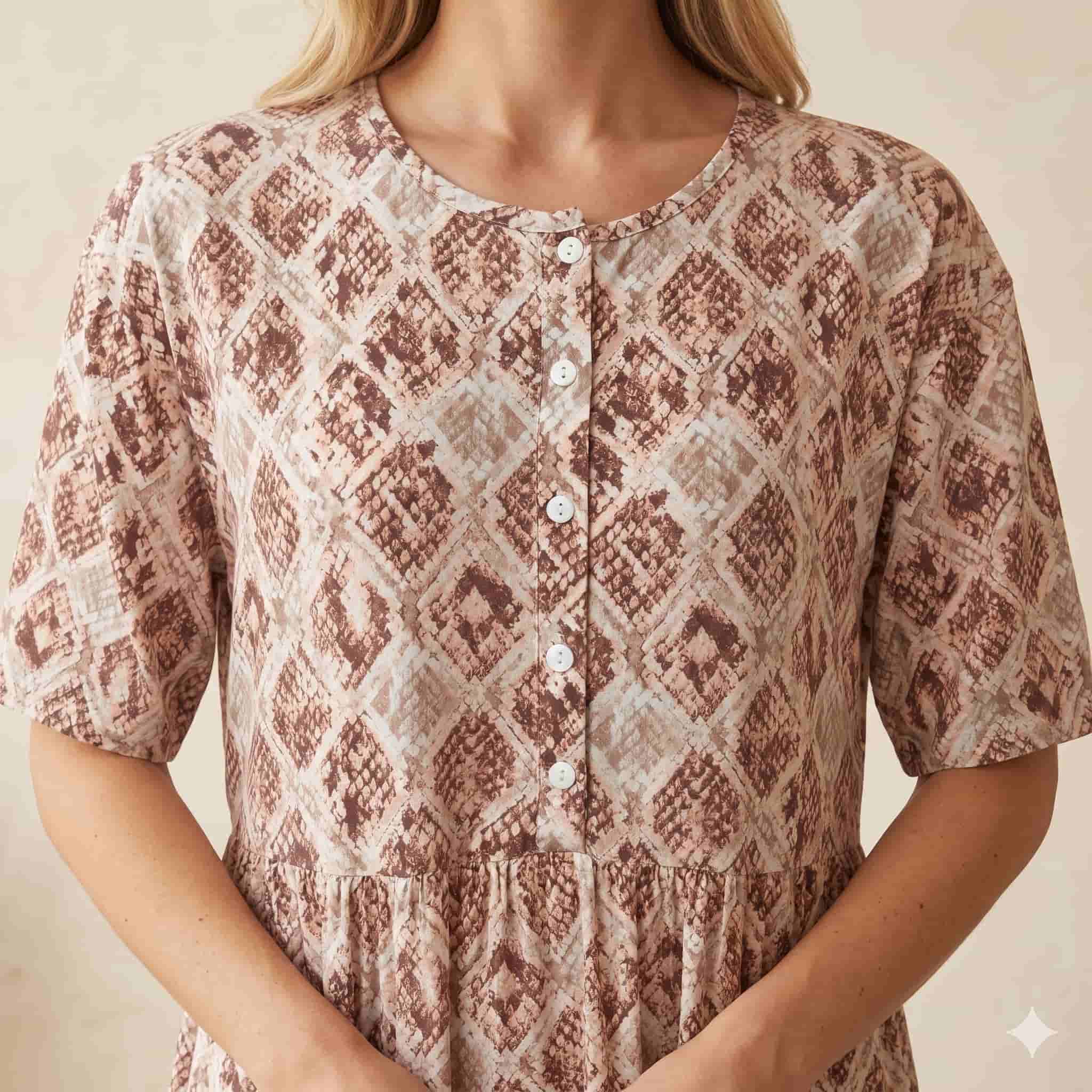 Desert Mosaic Women Midi - Brown