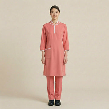 Maid Women Uniform Set - Peach