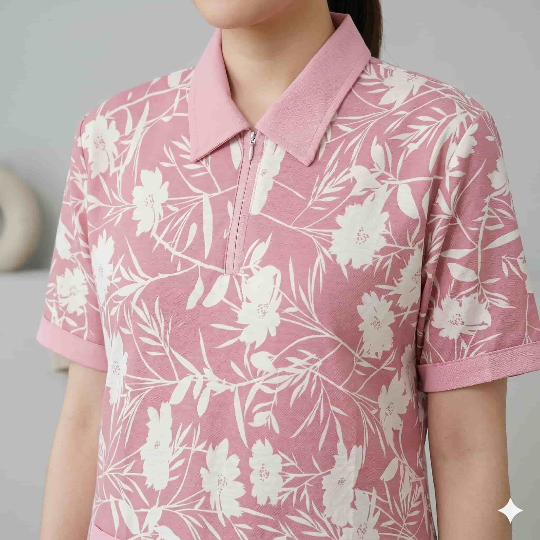 Blush Blossom Maid Women Uniform Set - Pink