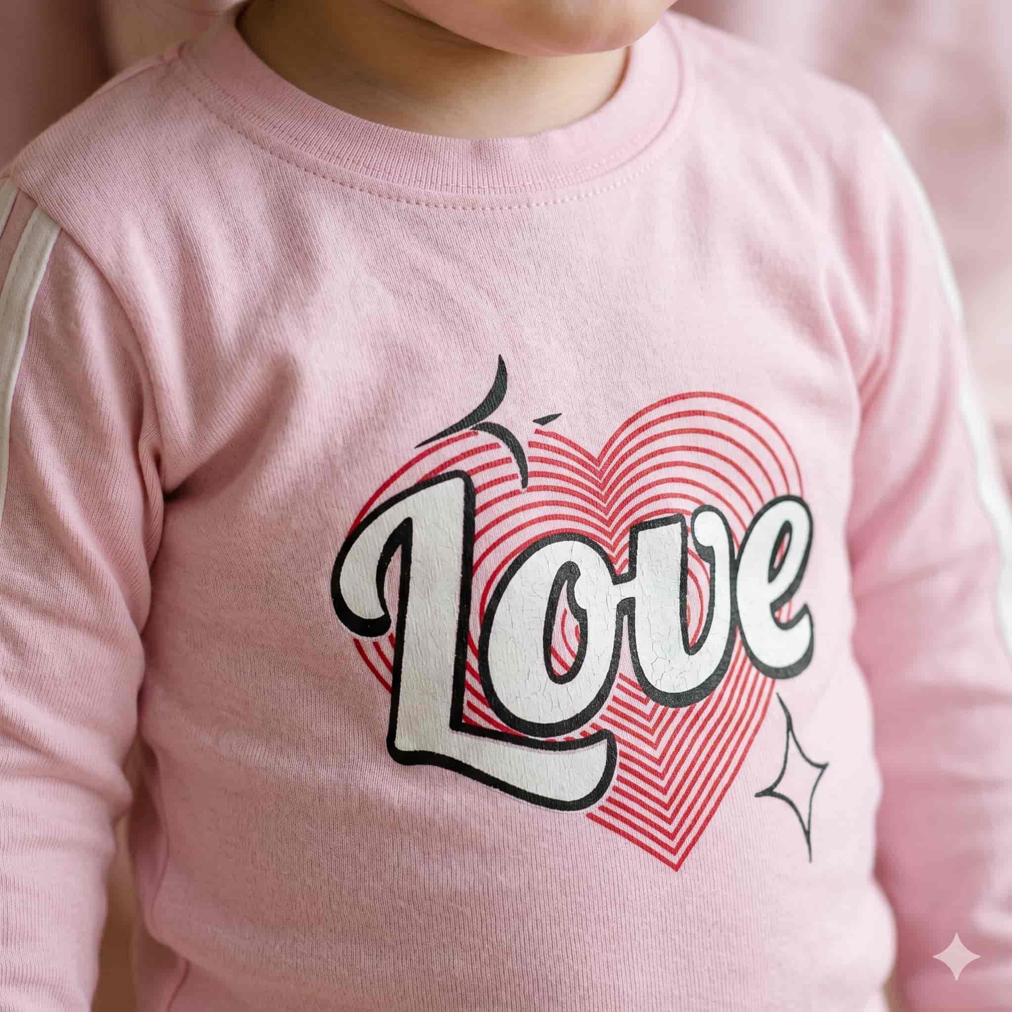 Sweet Love Baby Girls Full Sleeves Set - Pink