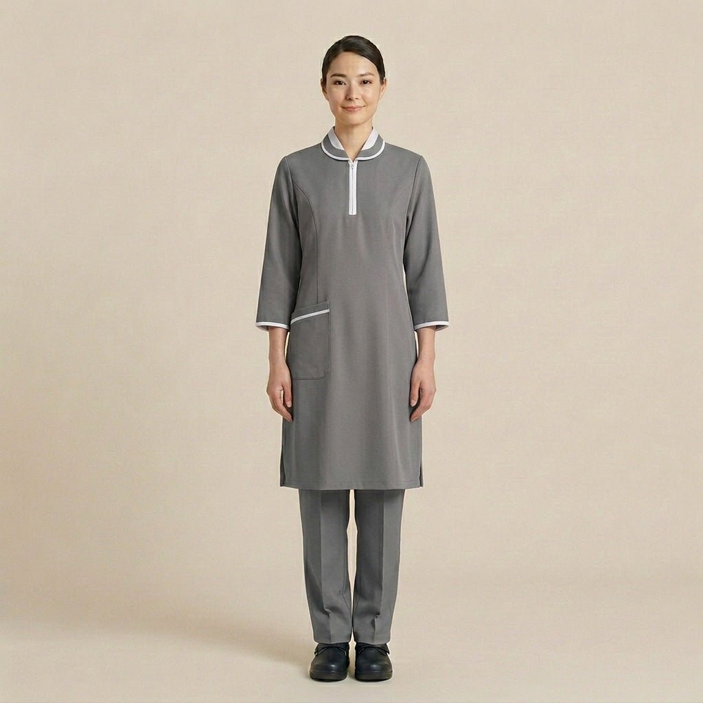 Maid Women Uniform Set - Grey