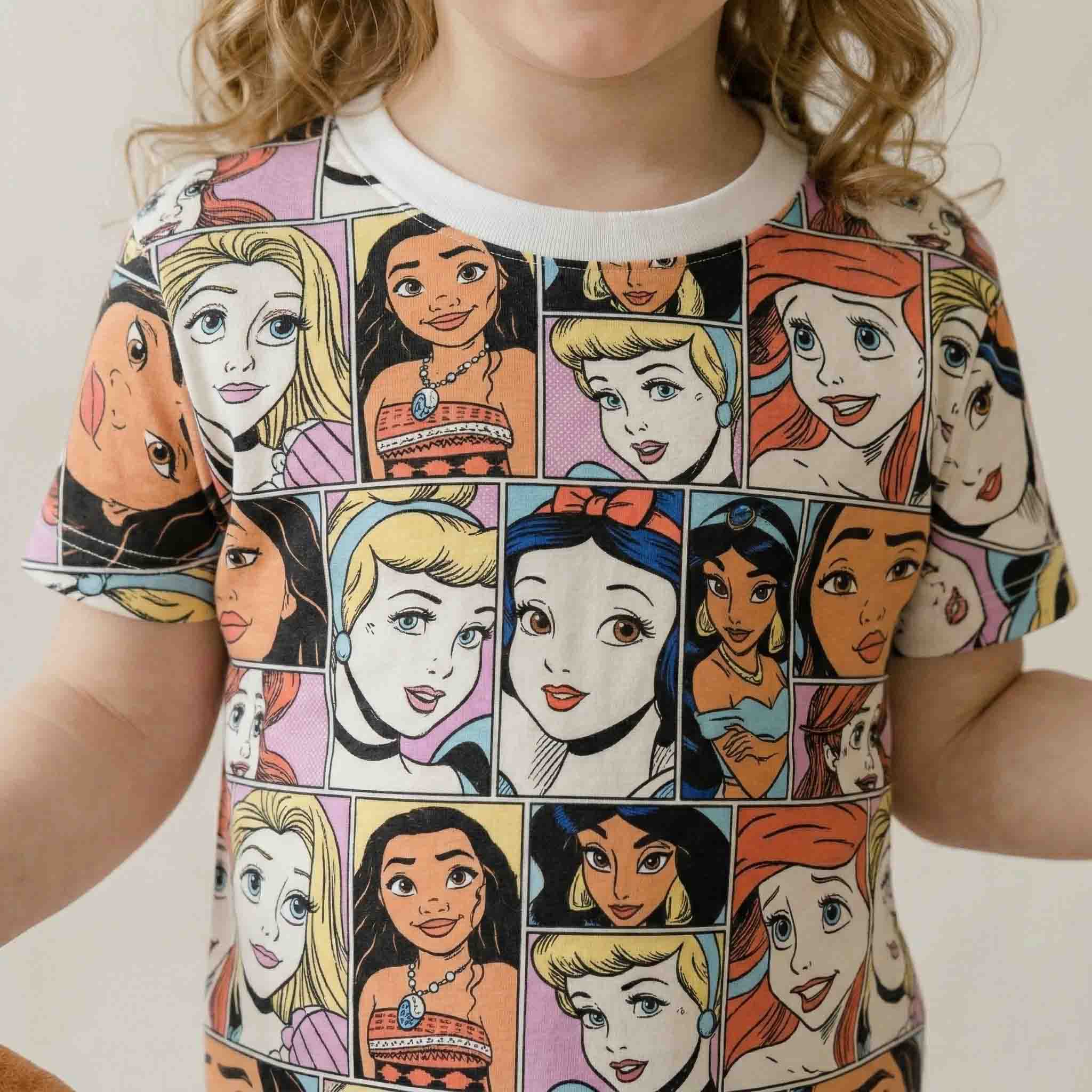 Disney Princess Girls Short Set - Multicolor