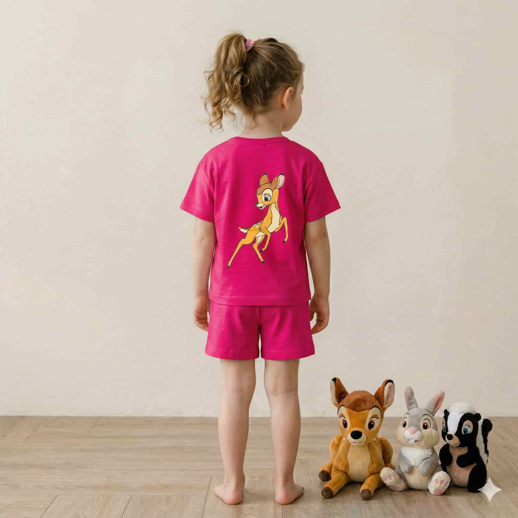 Bambi Girls Short Set - Magenta