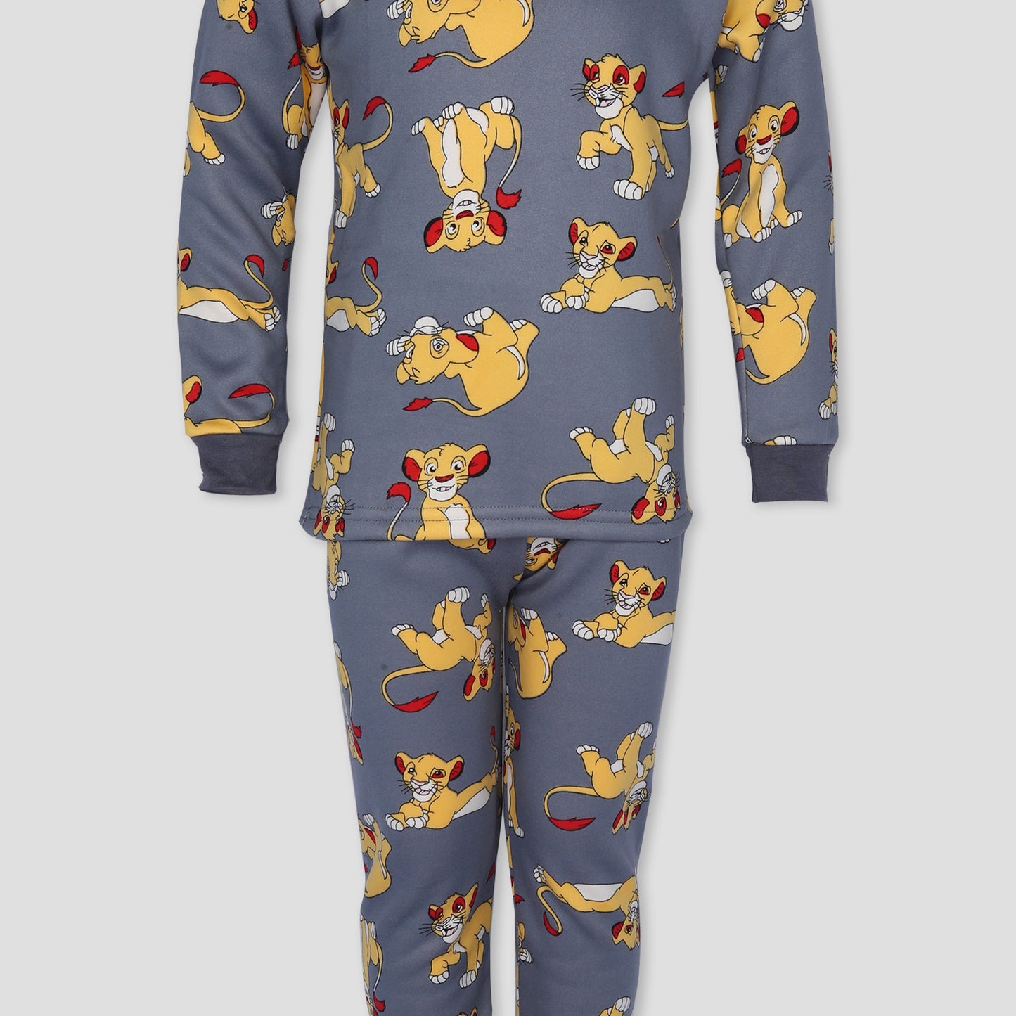 Lion King Boys Fleece Pajama Set - Dark Grey