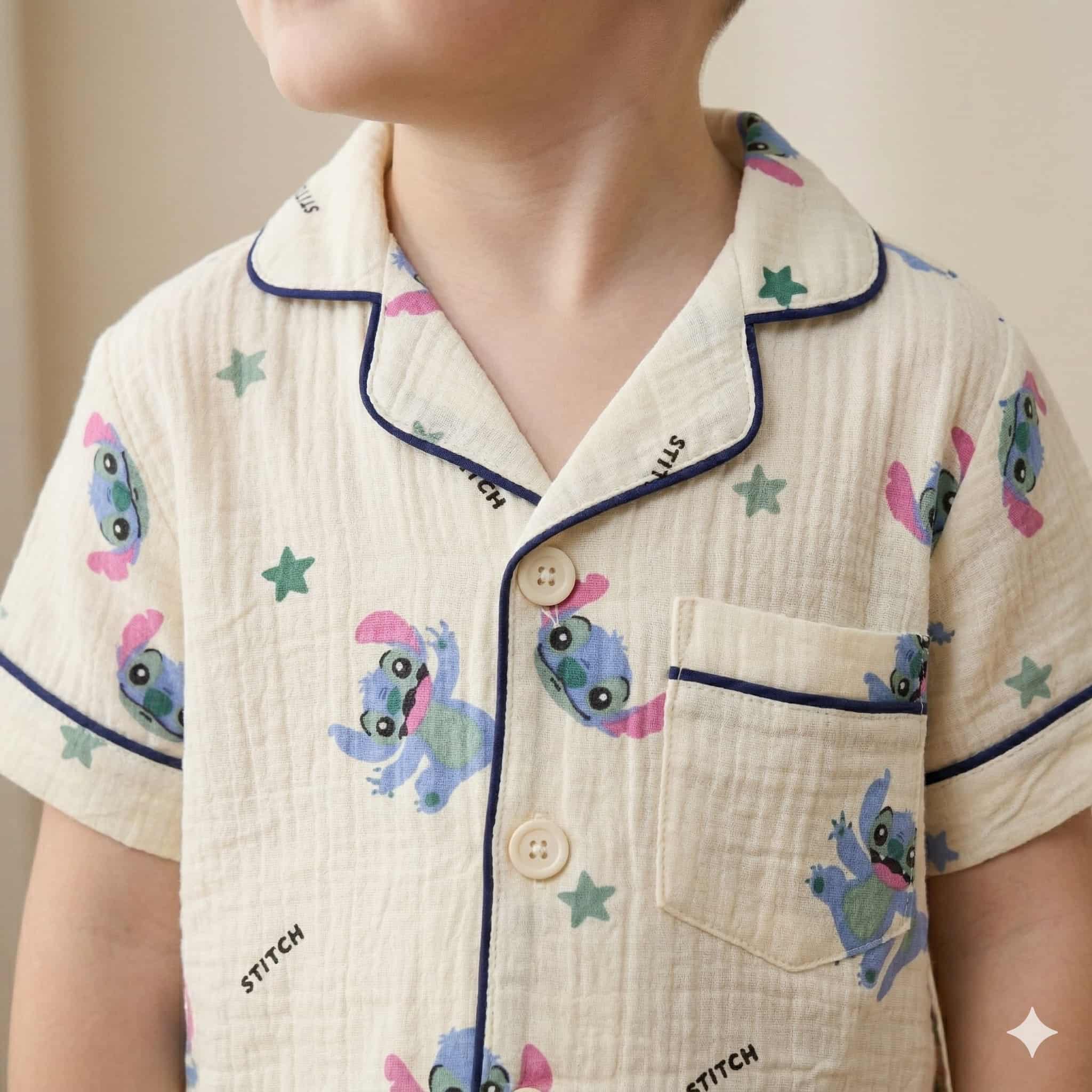 Snitch Boys Half Sleeves Pajama Set- Yellow