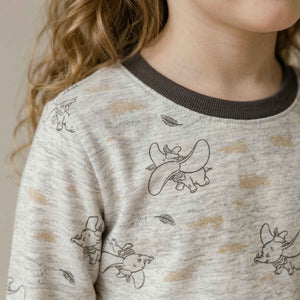 Magical Elephant Girls Disney Pajama Set - Grey