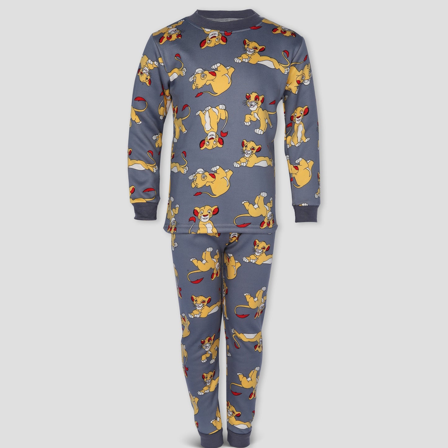 Lion King Boys Fleece Pajama Set - Dark Grey