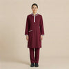 Maid Women Uniform Set - Maroon