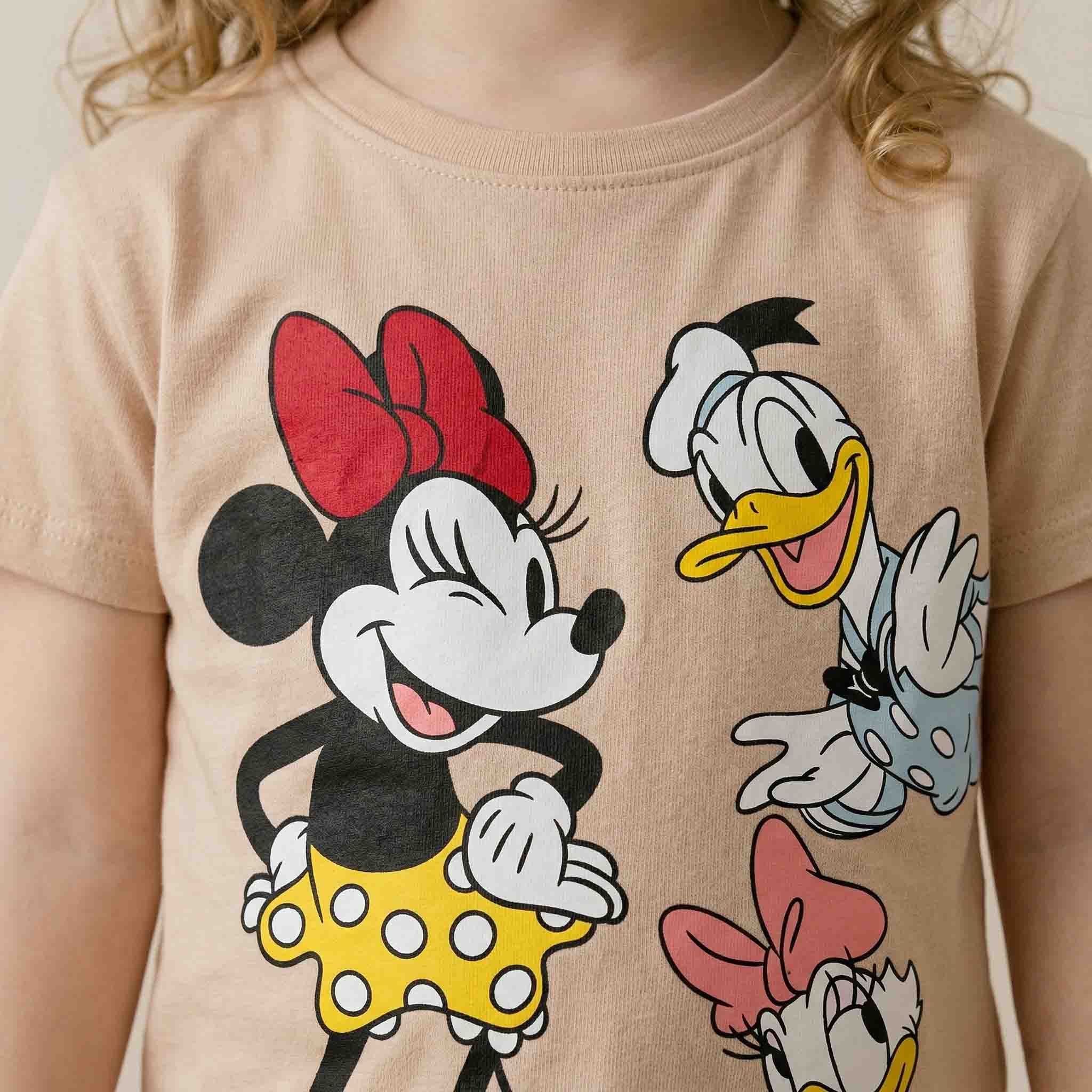 Disney Girls Minnie Mouse & Friends Shorts Set - Brown