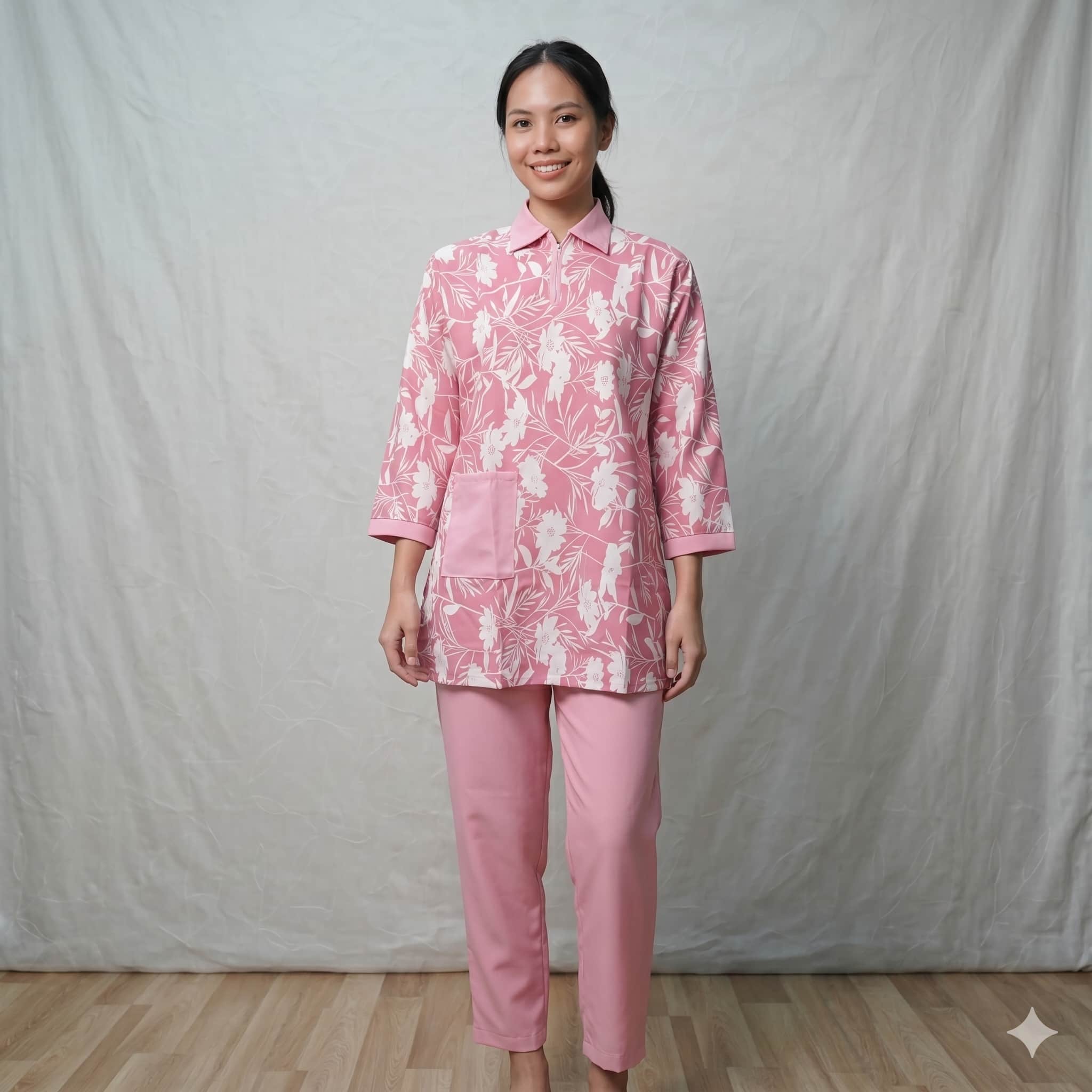Blush Garden Maid Women Uniform - Pink