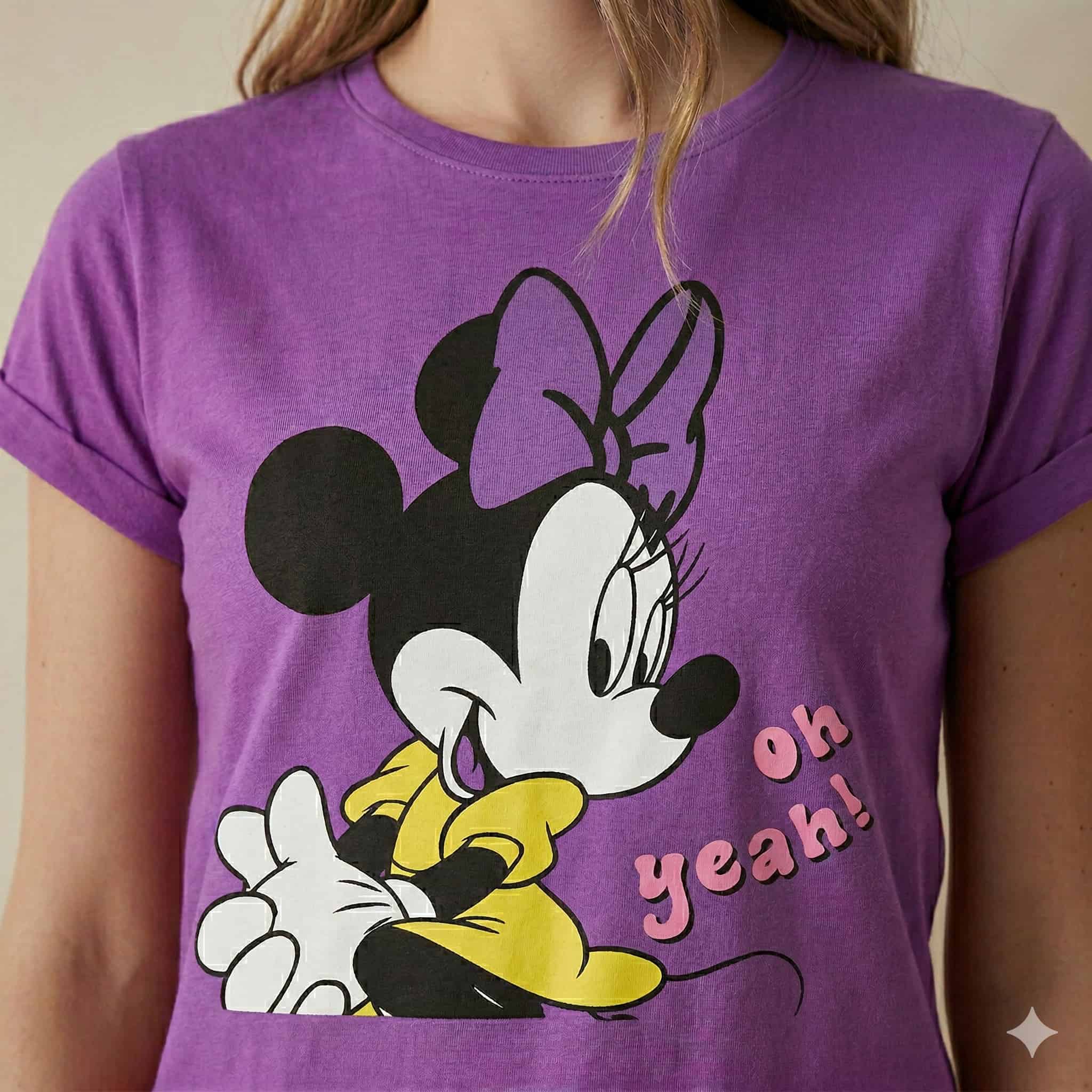 Oh Yeah Minnie Women Pajama Set - Purple
