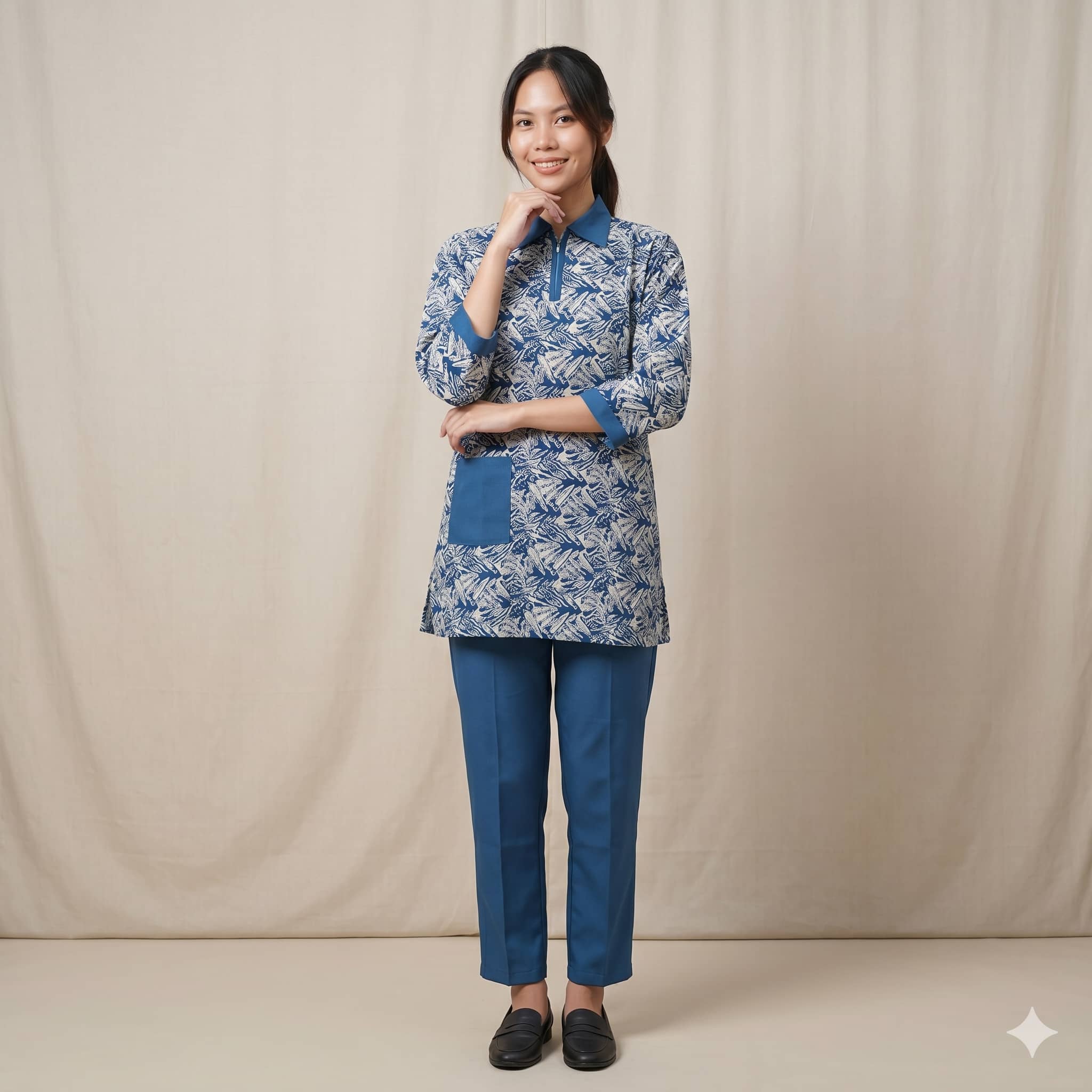 Midnight Fern Maid Women Uniform - Blue