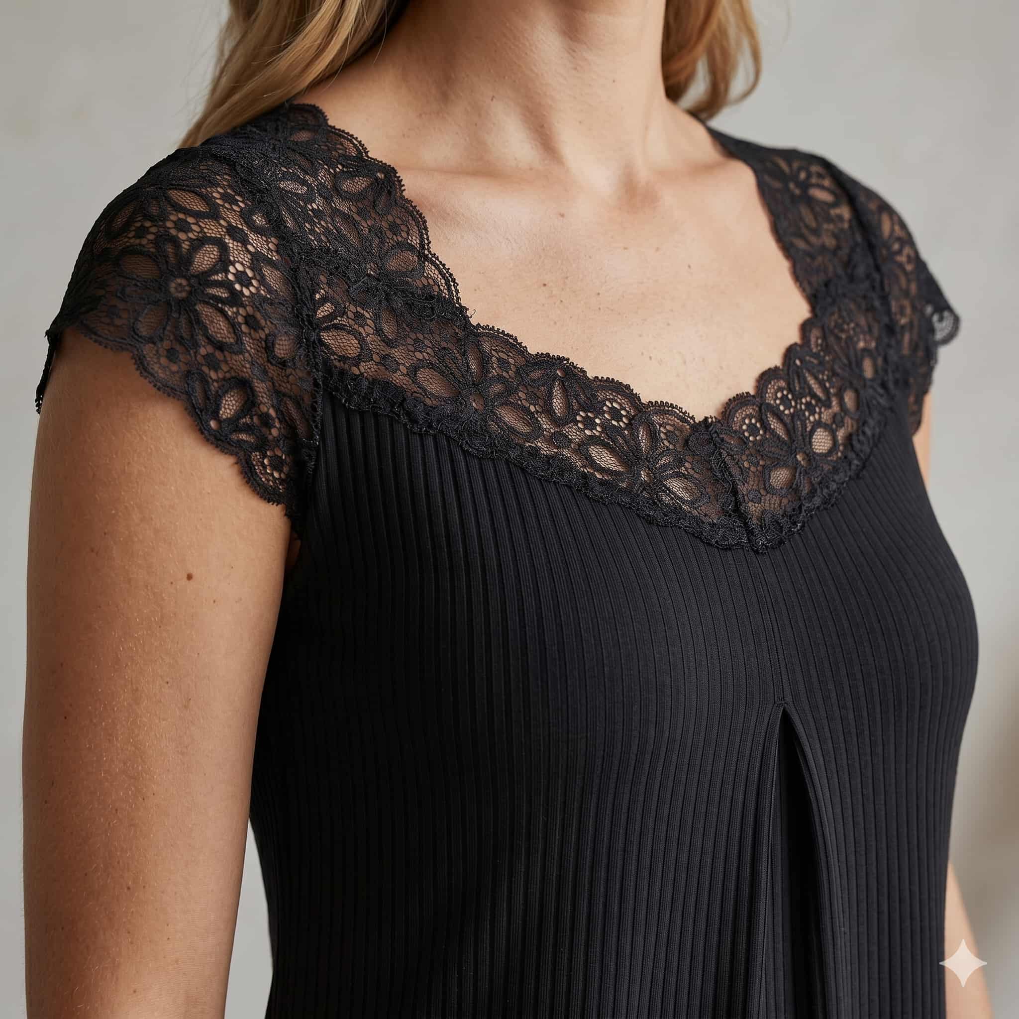Lace Noir Women Midi - Black