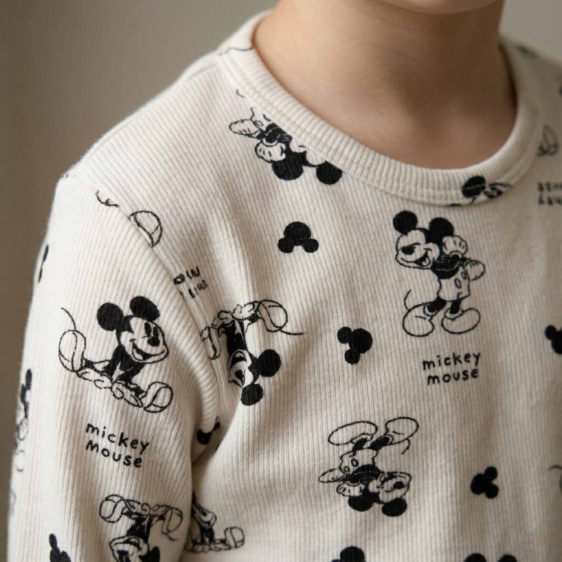 Happy Mickey Mouse Boys Full Sleeves Pajama Set - White