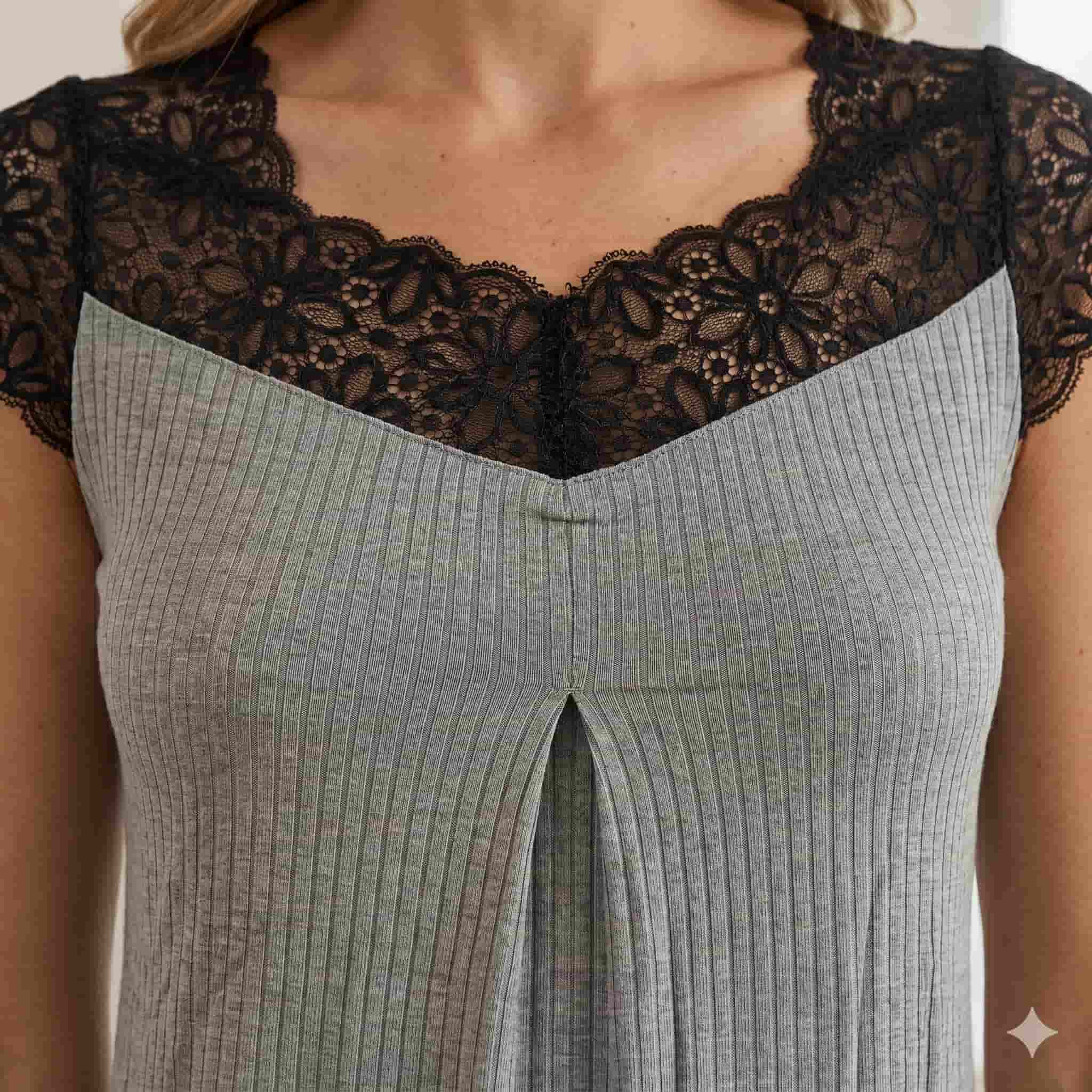 Lace Fusion Women Midi - Grey