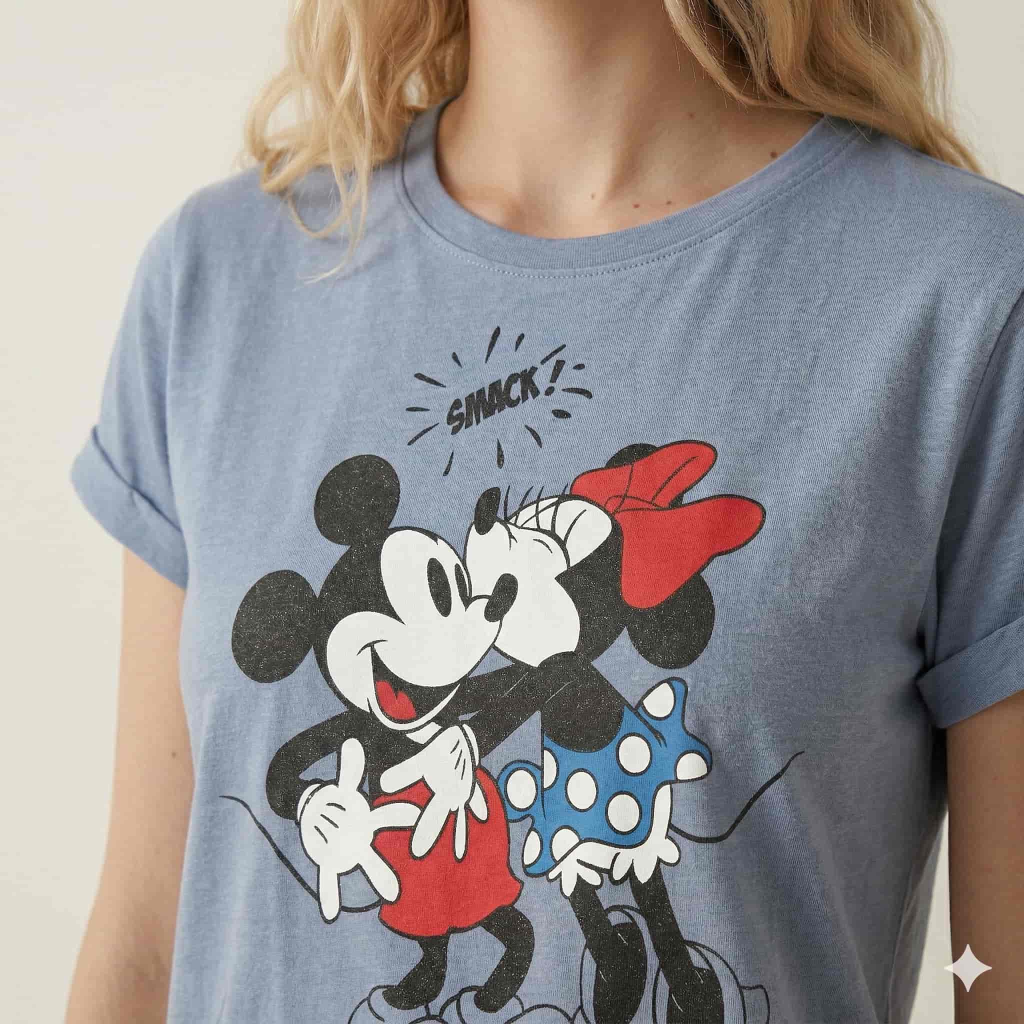 Minnie Mouse Smack Women Pajama Set - Teal