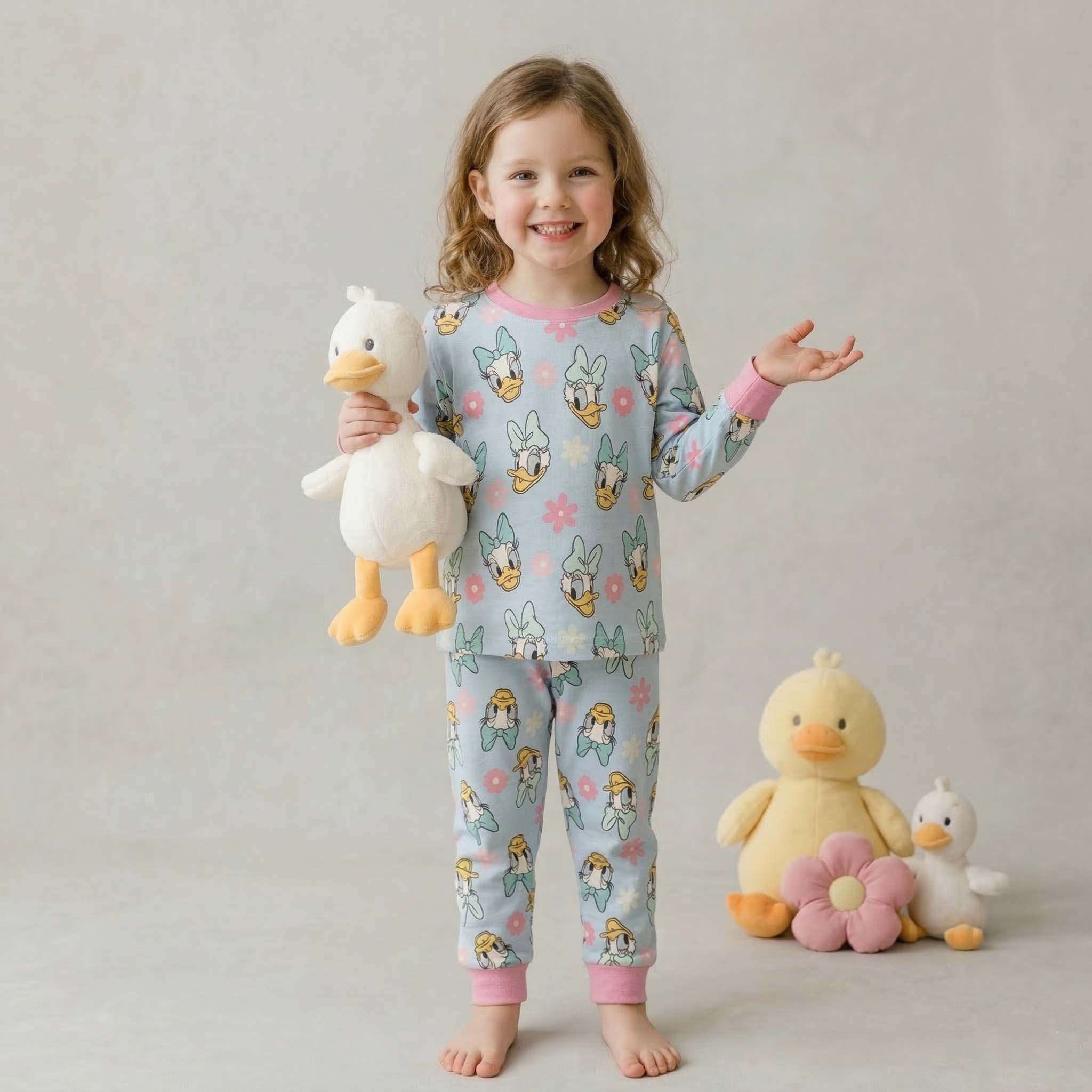 Daisy Duck Girls Disney Pajama Set - Blue