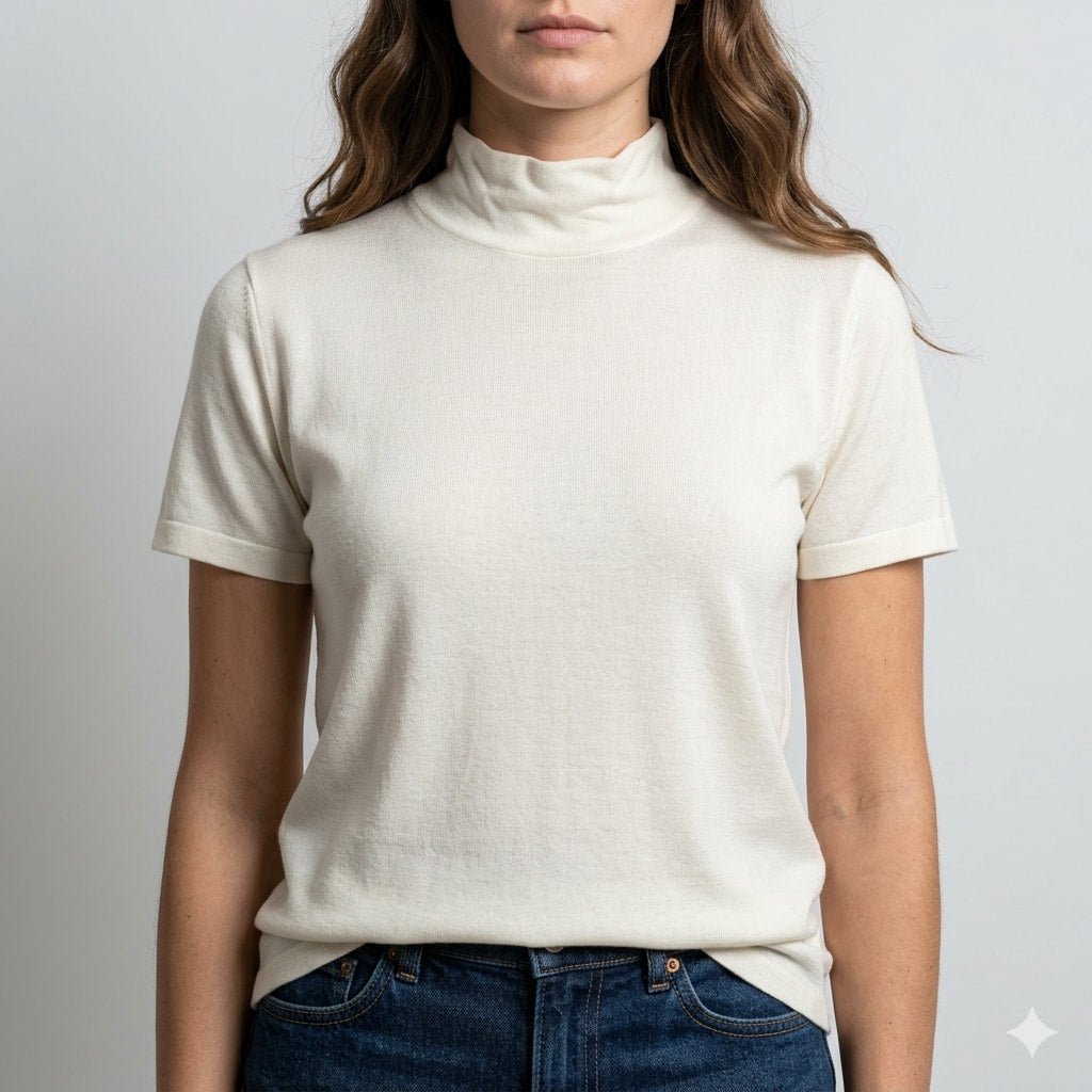 Ivory Ease Women Half Sleeves Top - White