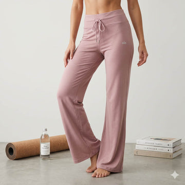 Blush Breeze Lounge Women Pants - Pink