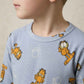 Garfield Boys Full Sleeves Pajama Set - Blue