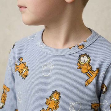 Garfield Boys Full Sleeves Pajama Set - Blue