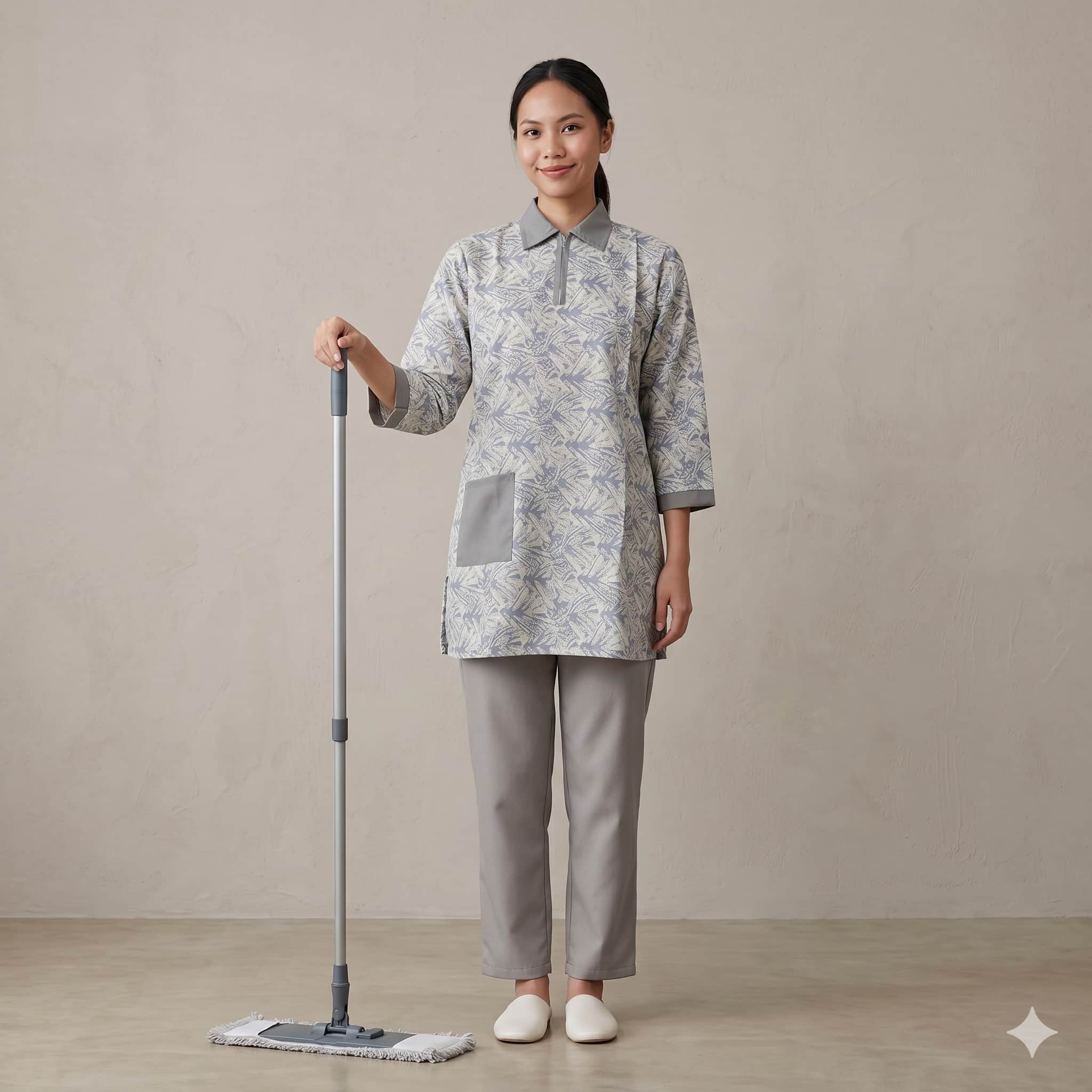 Silver Mist Maid Women Uniform - Grey