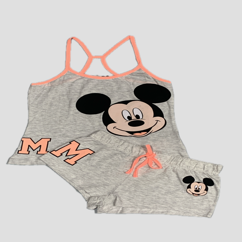 Minnie Women Short Set - Grey