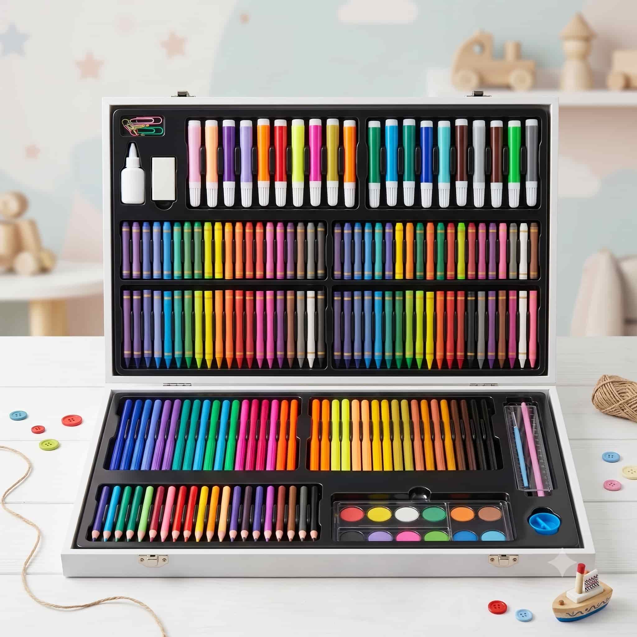 Craftworld Wooden Art Set 220 Pieces