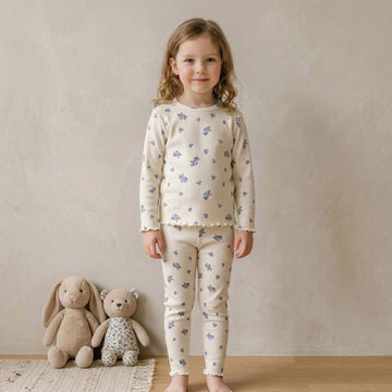 Blossom Dreams Girl Pajama Set - Cream