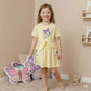 Butter Fly Girl Frock - Yellow