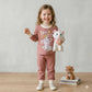 Marie Girls Full Sleeves Pajama Sets - Brown
