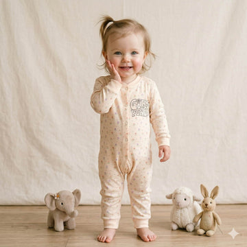 Fierce & Floral Baby Girl Set - Beigi