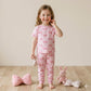 Sweet Bows Girls Half sleeves pajama set - Pink