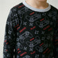 Gamer Boys Full Sleeves Pajama Set - Black