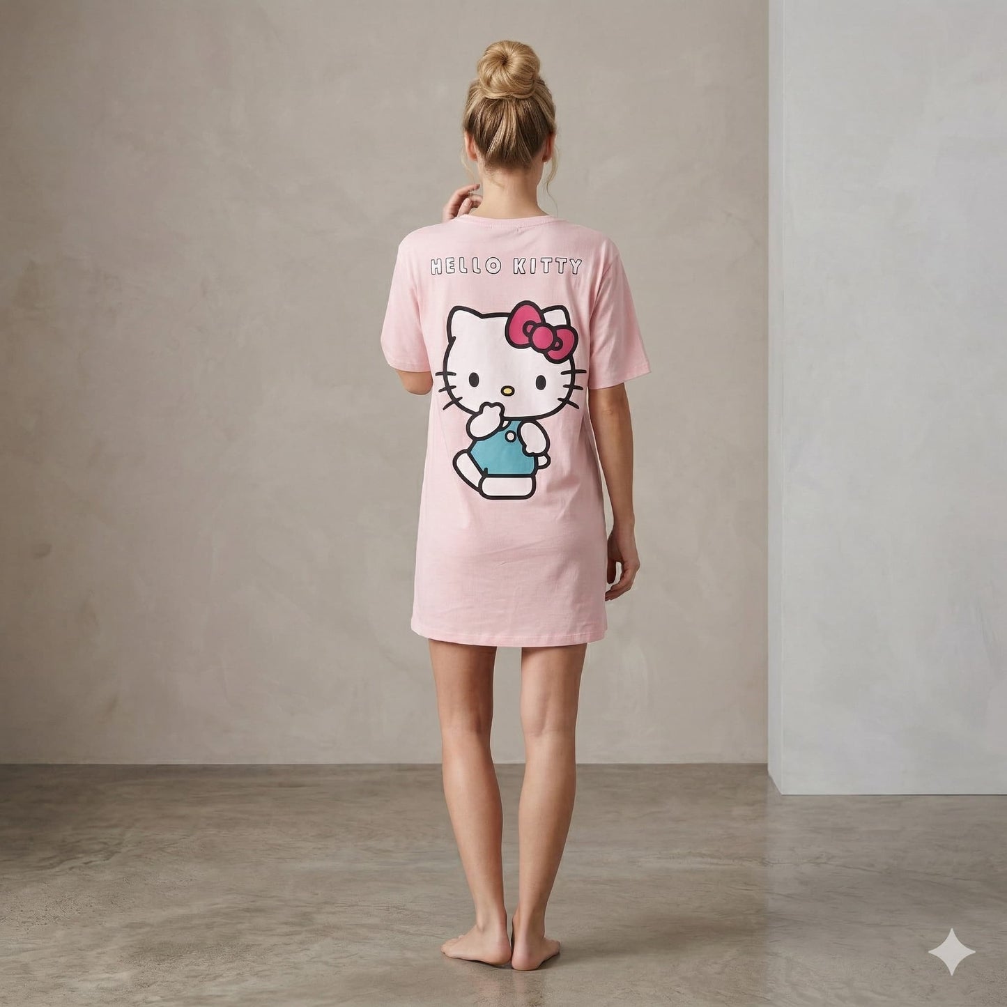 Hello Kitty Women Midi Dress - Pink