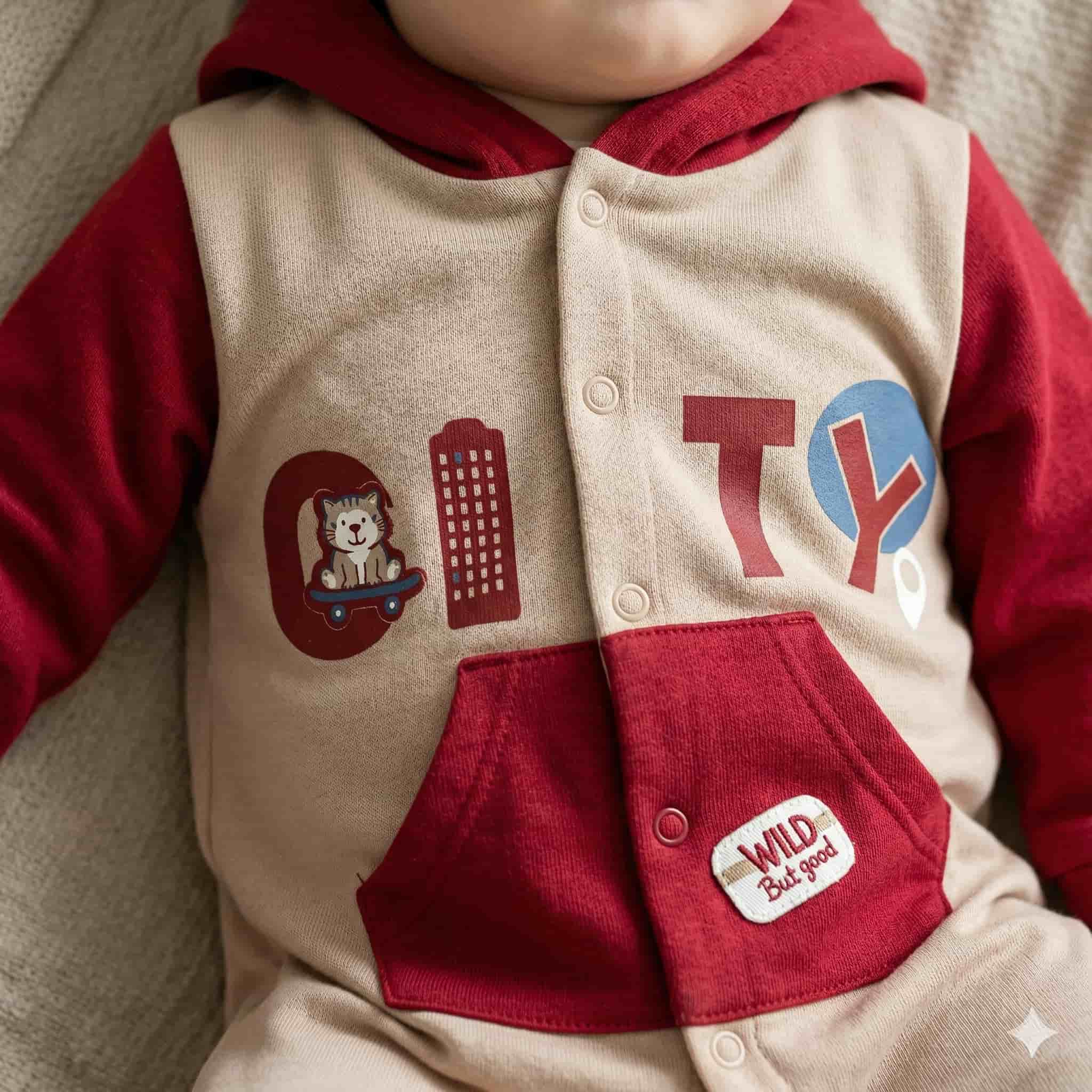 City Cat Baby Boy Set - Beige