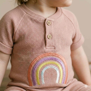 Wrapped in Rainbows Baby Girl Set - Pink